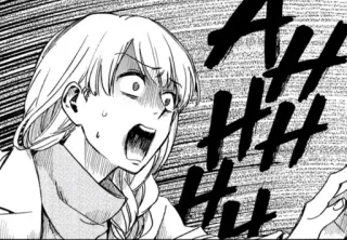 ‼️ b3807608 AH Schrei, Not, Angst, Manga, Anime, geschockt telegram sticker