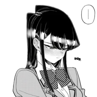 ☺️ b8bc4eb8 Komi Shouko Komi Can't Communicate NOD Anime, Manga, Komi, Süß, Mädchen telegram sticker