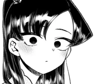 😳 c241b7a3 Komi Shouko Komi Can't Communicate Anime, Manga, Komi can't communicate, Komi Shouko, Süß, Cartoon, Illustration telegram sticker