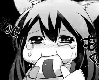 😭 de77c874 Anime, Manga, Weinen, Traurig, Cartoon, Emotional, Kawaii telegram sticker