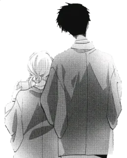 👩‍❤️‍👨 e93dc3ee Anime, Manga, Paar, Umarmung, Freundschaft telegram sticker