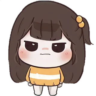 ☀️ 9cff6f15 Dibujos animados, Chica, Lindo, Pegatina, Anime, Manga whatsapp sticker