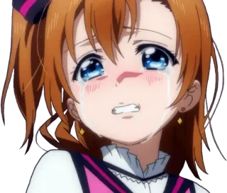 😭 155a1aa6 Anime, Cartoon, Huilend, Verdrietig, Emotioneel, Meisje, Tranen, Personage telegram sticker