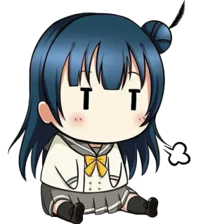 😑 2a243a6c Anime, Cartoon, Chibi, Personage, Leuk, Meisje telegram sticker