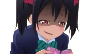 😈 3502f6db Nico Yazawa Love Live! Anime, Manga, Schattig, Kawaii, Nico Yazawa, Love Live! telegram sticker
