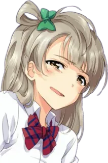 😨 bd75a639 Anime, Meisje, Grijns, Schooluniform, Personage telegram sticker