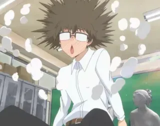 🤯 e37849ca Anime, Personaje, Sorprendido, Dibujo animado whatsapp sticker