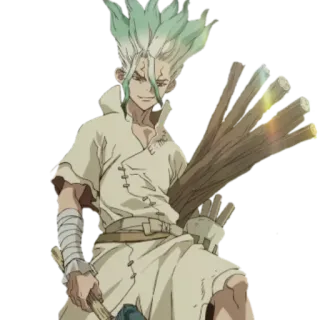 @ANIMEDUBBED_1 DR STONE whatsapp stickers
