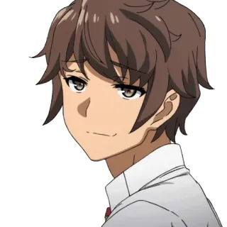 👋 e9dcd50b Sakuta Azusagawa Rascal Does Not Dream of Bunny Girl Senpai Anime, Postać, Sakuta Azusagawa, Rascal Does Not Dream of Bunny Girl Senpai telegram sticker