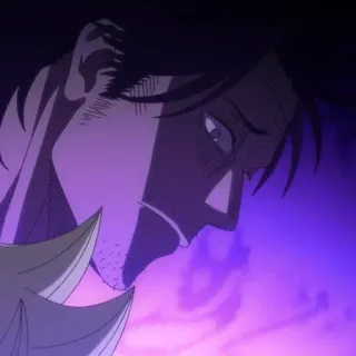 ☘️ 37cf9889 Yami Sukehiro Black Clover อนิเมะ, แบล็กโคลเวอร์, ยามิ สุเคฮิโระ, หัวหน้าหน่วย, อัศวินเวทมนตร์, จอมเวท telegram sticker