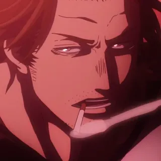 ☘️ bc4131f4 อนิเมะ, สูบบุหรี่, บุหรี่, ผู้ชาย telegram sticker