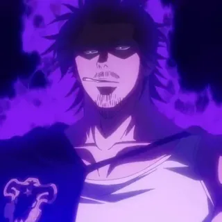 🚬 cb0e1d57 Yami Sukehiro Black Clover อนิเมะ, มังงะ, พ่อมด, ยามิ, สุเคฮิโระ, แบล็คโคลเวอร์ telegram sticker