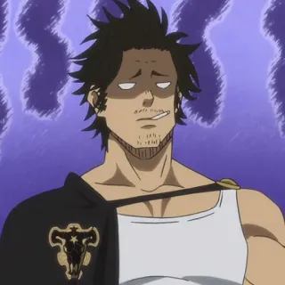 🚬 f89e04e2 Yami Sukehiro Black Clover อนิเมะ, แบล็กโคลเวอร์, ยามิ, มังงะ, ตัวละคร telegram sticker