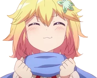 ☺️ 470cae9a anime, imut, cewek, bahagia, kartun telegram sticker