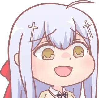 😧 6578cdfe Anime, Lucu, Gadis, Stiker, Kartun, Karakter, Chibi telegram sticker