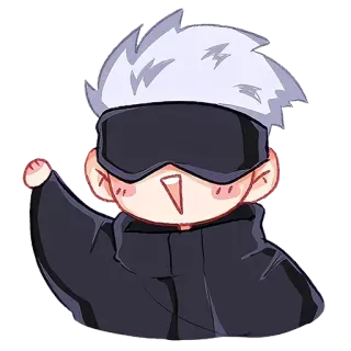 ✋ 01e3db91 Gojo Satoru Jujutsu Kaisen Anime, Tovenaar, Gojo, Satoru, Chibi telegram sticker
