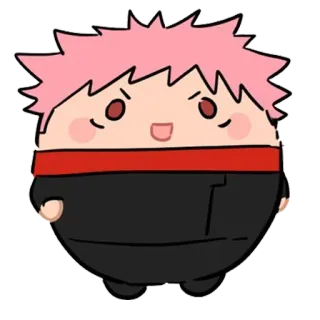 😀 32064e30 Yuji Itadori Jujutsu Kaisen Anime, Manga, Schattig, Chibi, Itadori, Jujutsu Kaisen telegram sticker