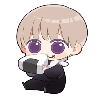 🍙 c5da8851 Anime, Chibi, Schattig, Kawaii, Onigiri, Eten telegram sticker