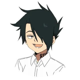 😃 4a08e171 Ray The Promised Neverland 81194 Anime, Jongen, Sticker, The Promised Neverland, Personage, Manga telegram sticker