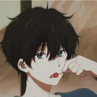 😁 5ca4ae93 Anime, Jongen, Karakter, Lolly, Manga, Cartoon, Kunst, Digitale kunst telegram sticker