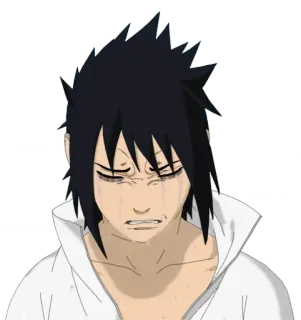 😭 6f208503 Sasuke Naruto anime, naruto, sasuke, huilen, verdrietig, uchiha, manga telegram sticker