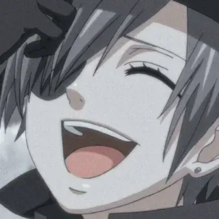 😂 90c1d8f4 Anime, Manga, Glimlach, Blij, Schattig, Vrolijk, Illustratie, Cartoon telegram sticker