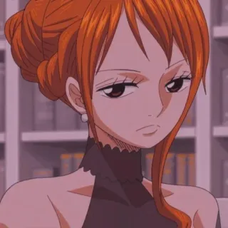 😒 0185c0e0 Nami One Piece anime, manga, one piece, nami, character whatsapp sticker