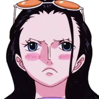 🙈 18abc2a9 Nico Robin One Piece anime, one piece, nico robin, sticker, cartoon whatsapp sticker