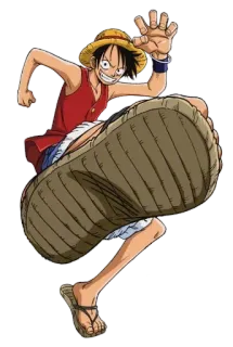 😆 4d2ef1c1 Luffy One Piece anime, one piece, luffy, cartoon, manga, straw hat, character whatsapp sticker