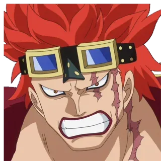 😡 eb6bf485 Eustass Kid One Piece anime, manga, Eustass Kid, One Piece whatsapp sticker