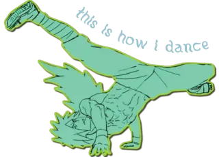 🕺 a7206d0c I AM GOING TO BREAK DANCE Breakdance, Dansen, Pose, Cartoon telegram sticker