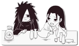Madara Uchiha by @nhichahiyeusername telegram stickers