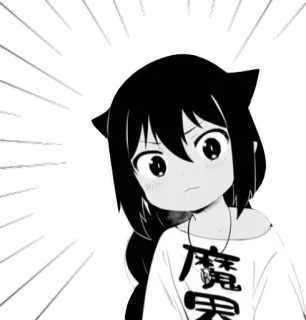 🤔 49a0a7de 魔
異 Anime, Manga, Lindo, Chica, Japonés, Orejas de gato telegram sticker