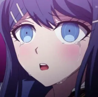 🌟 392bb2dc anime, chica, triste, llorando, emoción, lágrimas, dibujos animados telegram sticker