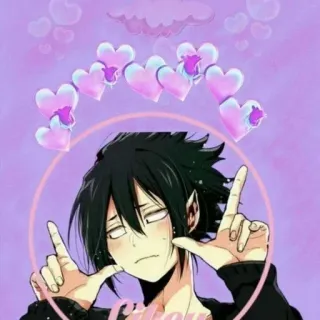 🌟 f25fd86d Catou Anime, Morado, Pegatina, Lindo telegram sticker