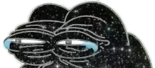 🤣 1032dc23 Pepe the Frog Meme, Pepe, rana triste, galassia telegram sticker