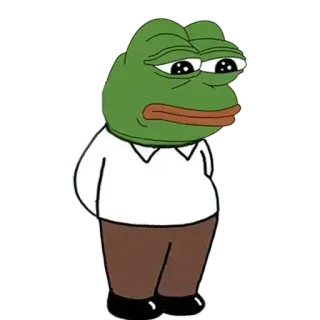 🙂 66abb4db Pepe the Frog Pepe, rana, meme, cultura internet telegram sticker