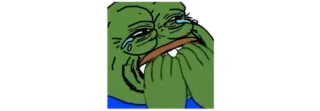 🤔 b7203588 Pepe the Frog pepe, rana, pianto, triste, meme telegram sticker