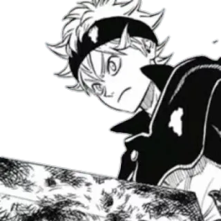 🙂 12ce77c4 Asta Black Clover แอสต้า, แบล็กโคลเวอร์, อนิเมะ, มังงะ, ตัวละคร, โชเน็น telegram sticker