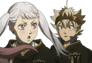 😮 138c45e3 Asta Black Clover อนิเมะ, แบล็กโคลเวอร์, แอสต้า, โนเอล, การ์ตูน telegram sticker