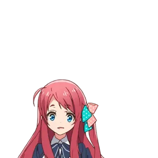 ❤️ d6ba1ee8 Sakura Minamoto Zombie Land Saga Аниме, Зомби, Айдол, Девушка, Розовые Волосы, Zombie Land Saga, Сакура Минамото telegram sticker