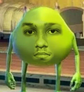 😕 1d921443 mike wazowski, meme, grappig, gezicht ruilen, monster telegram sticker