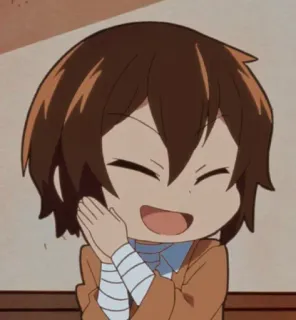 🖇 12b0907f Osamu Dazai Bungou Stray Dogs Anime, Manga, Dazai, Bungou Stray Dogs, Schattig, Chibi telegram sticker