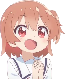 🤩 5901e325 Anime, Cartoon, Schattig, Personage, Meisje, Kawaii telegram sticker