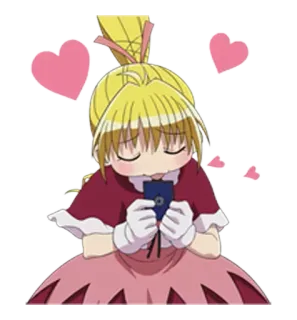 ❤ 403b040c Anime, Coeur, Mignon, Dessin animé, Fille telegram sticker