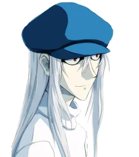 😏 5f924bca Kite Hunter x Hunter Anime, Kite, Hunter x Hunter, Personnage, cheveux longs, chapeau bleu telegram sticker