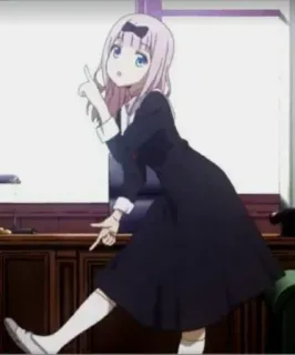 😍 0a22c5d6 Chika Fujiwara Kaguya-sama: Love Is War 애니메이션, 후지와라 치카, 카구야 님은 고백받고 싶어, 귀여운, 댄스, 와이푸, 카와이 telegram sticker