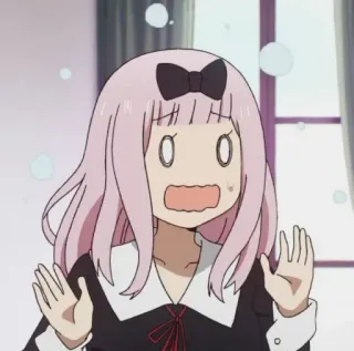 😵 5c2fbc76 Chika Fujiwara Kaguya-sama: Love Is War 애니메이션, 후지와라 치카, 카구야 님은 고백받고 싶어, 충격, 놀람, 애니메이션 여자, 만화 telegram sticker