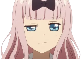 🤨 974c0cc8 Chika Fujiwara Kaguya-sama: Love Is War 애니메이션, 치카 후지와라, 카구야 님은告らせたい, 만화, 귀여운, 웃긴, 표정 telegram sticker