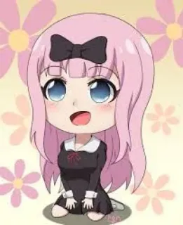 ❤️ a2a84e04 Chika Fujiwara Kaguya-sama: Love Is War 애니메이션, 치비, 만화, 후지와라 치카, 카구야 님은 고백받고 싶어 telegram sticker